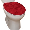 thumbnail image 4 of HOME WEAVERS Waterford Collection Cotton Toilet Lid Cover, 18" x 18", Red, 4 of 9