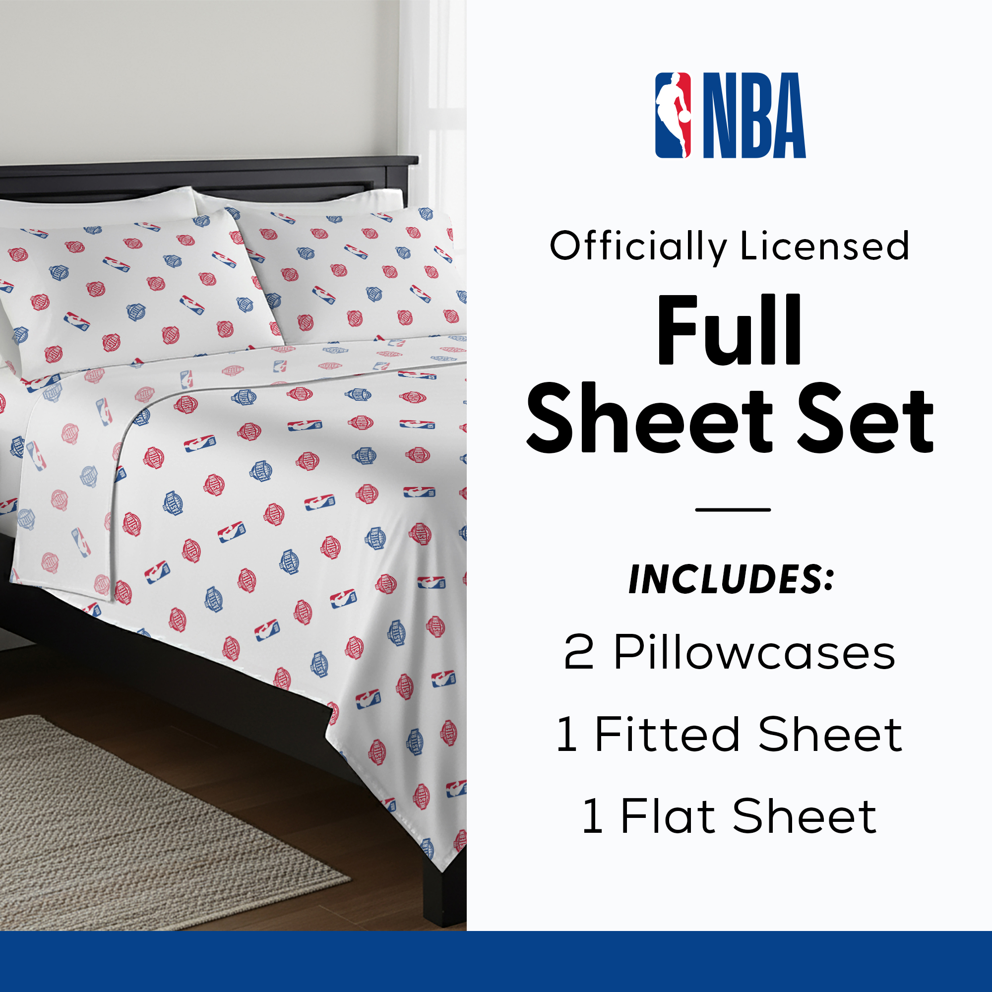 NBA Multi Team E W Split Full Sheet Set