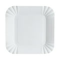 thumbnail image 1 of SHISUYAN 100pcs Disposable Paper Plates Square Storage Tableware Plate for Cake Dessert Fruits Snacks (White), 1 of 9