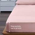 thumbnail image 2 of Juego de sábanas EaseHome Pink Queen Size 100% microfibra cepillada, 2 of 7