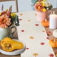 thumbnail image 4 of Fall Maple Table Runner, Autumn Thanksgiving Kitchen Dining Table Decoration for Home Party Decor 13x36 Inches, 4 of 9