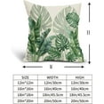 thumbnail image 4 of Tropical Green Leaf Pillow Covers 20X20 Inches Botanical Banana Monstera Plant Palm Tree Couch Pillow Cases Set of 2 Summer Throw Pillows Home Decor for Room Bedroom Bed Cushion Outdoor, 4 of 6