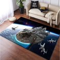 thumbnail image 1 of Millenium Falcon Starwars Boy Room Rug - Soft Area Rug, 140x200cm (4.6ft x 6.5ft), 1 of 1