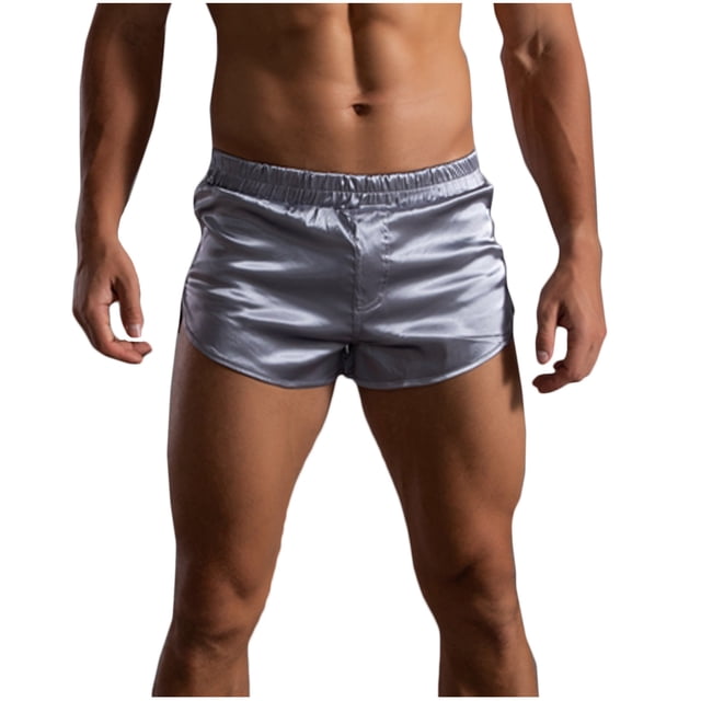 Pantalones de tres puntos, ropa interior sexy para hombres, súper pantalones cortos, pijamas de talla grande para el hogar Pompotops ulkah936735