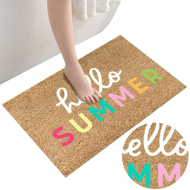 Felpudo Absorbente Decorativo para Puerta Entrada Hugtrwg 40x60cm Baño Hola