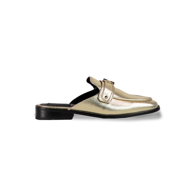 Mules Doradas The Valentina Gold