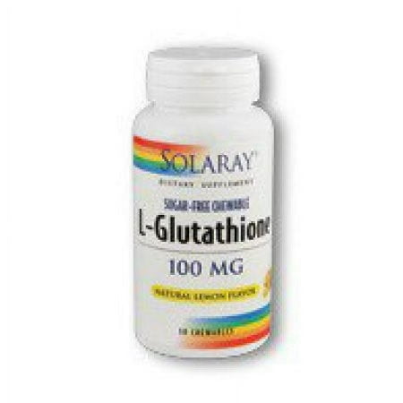 Solaray L-Glutathione Natural Lemon 100 mg - 30 Chewables