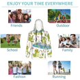 thumbnail image 5 of Fotbe Cartoon Frogs Pattern Youth Pullover Hooded Sweatshirt, Boys Hoodie, Kangaroo Pocket Hoodie for Kids Girls -Medium, 5 of 6