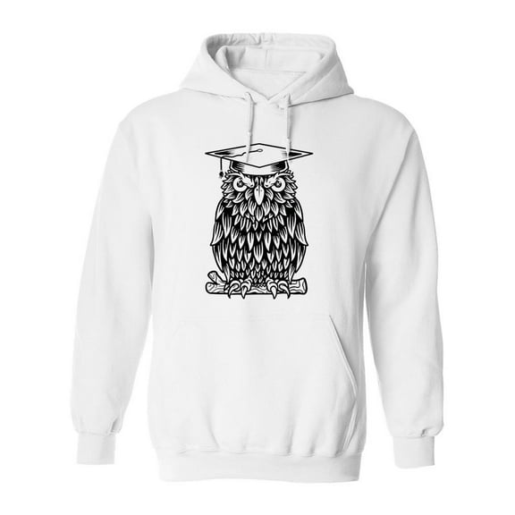 Owl Clever Design Hoodie Men -Image by Shutterstock, Male Medium