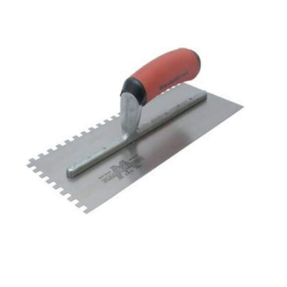 Marshalltown Notched Trowel 702SD - Square Handle - 1/4 In. x 1/4 In. x 1/4 In.