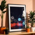 thumbnail image 3 of Rainy Bokeh _ 01 - Athens Greece Photography Abstract Nightlife Modern Art Cityscape Moody Psychedelic Black Framed Wall Art Print 9 x 12 inches, 3 of 9