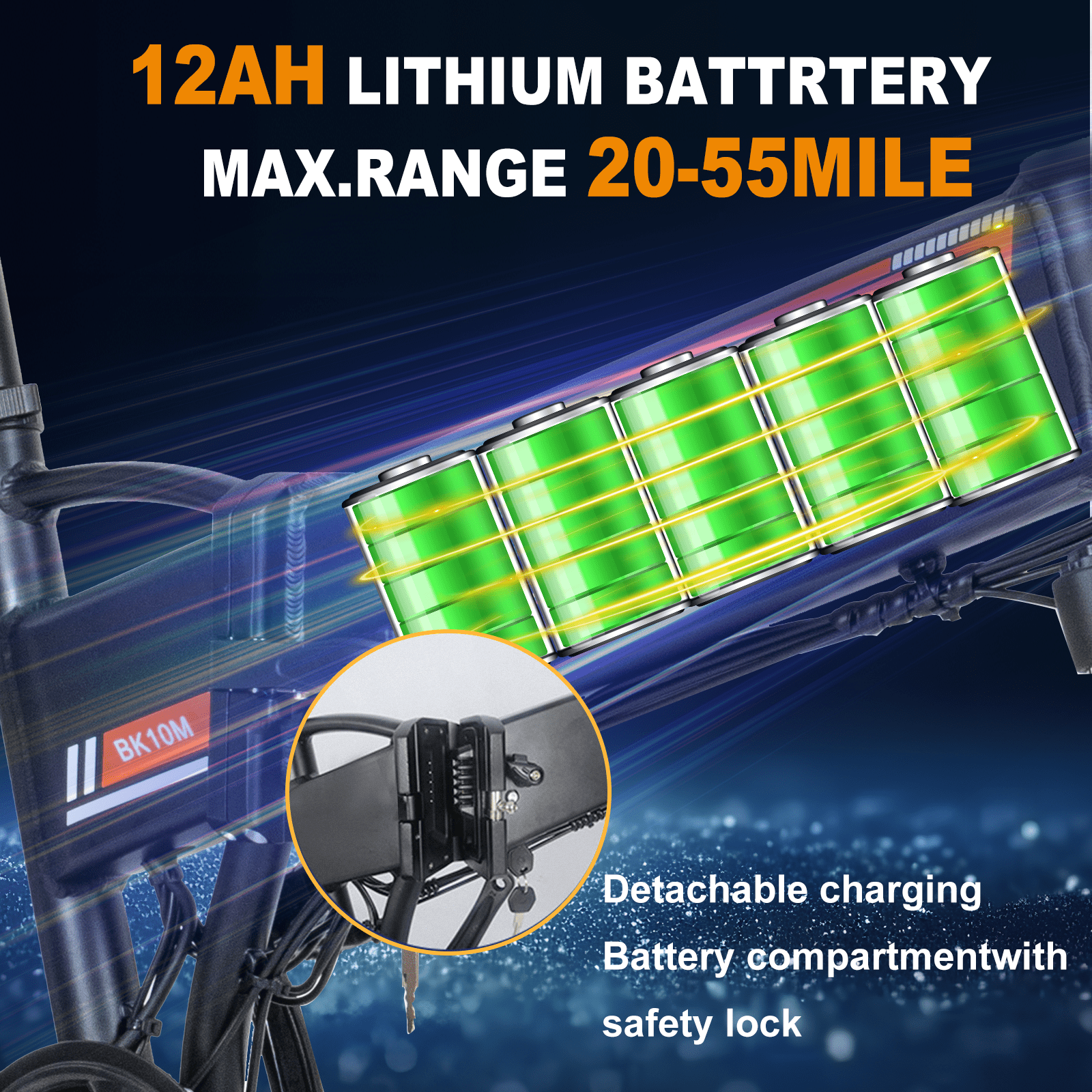 COLORWAY 750W Electric Bike for Adults , 20X4.0" Electric Bicycles with 36V/12AH Removable Battery E Bikes UL2849