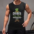 thumbnail image 2 of Dibs on The Redhead Men'S Muscle T-Shirt, Sleeveless, Muscle Tank Tee Top M, 2 of 7