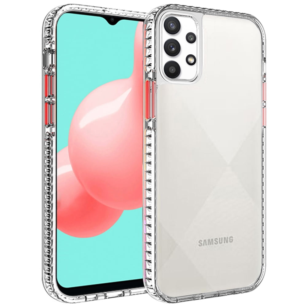 for Samsung Galaxy A32 5G Crystal Clear Rugged Shockproof Hybrid PC+TPU
