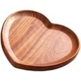 thumbnail image 1 of Bandeja de madera con forma de corazón, bandeja de madera para servir, plato de madera con forma de corazón, bandeja para aperitivos, plato de madera para joyería, 1 of 6