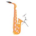 thumbnail image 4 of Instrumentos inalámbricos , receptor y transmisor de micrófono, clip tal digital para grabación de saxofón, instrumento de interpretación e Sunnimix Micrófono inalámbrico, 4 of 5