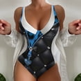 thumbnail image 3 of Aayomet Womens Bathing Suits Color Matching Swimsuit (Black, XL), 3 of 4