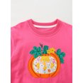 thumbnail image 3 of Bellafa Boys Girls Pumpkin Face Sweatshirt Long SLeeve Kids Halloween Tops for 2-7T Toddler Crewneck Pullover Sports Shirt Fall Winter Clothes, 3 of 7