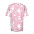 thumbnail image 5 of zaveiop Short Sleeve Shirts for Women Cute Garden Love Design for Women T-Shirt (Pink, XXL), 5 of 8