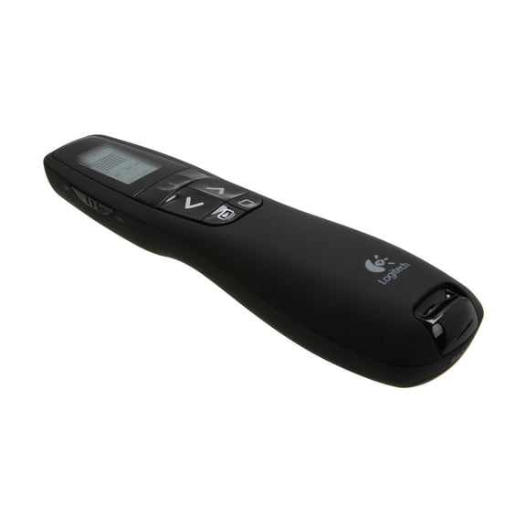Logitech Professional Wireless Presenter R800 with Green Laser Pointer, 100ft Projection, Black