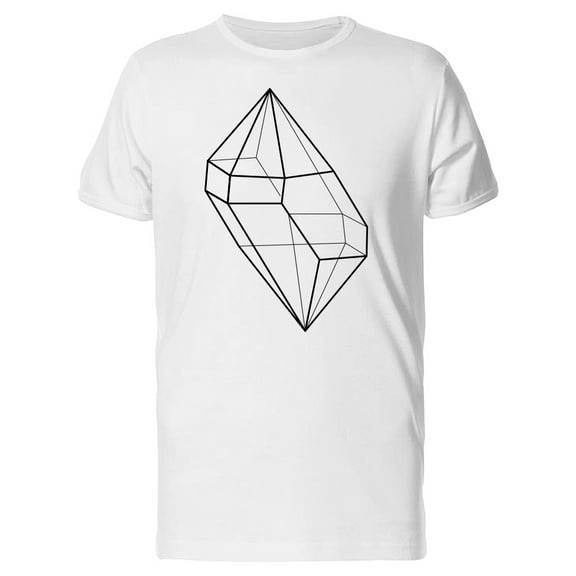 Abstract Crystal B&W Tee Men's -Image by Shutterstock