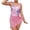 k571-Pink, variant on LIIPEE Girls Swimsuit Sets Casual Summer Solid Color Ribbed Floral Decoration Halter Neck Adjustable Strap One-Piece Swimsuits Wrap Skirt 2 Piece Set Kids Beach Cute Swimsuits,White,13-14 Years