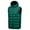 Green, variant on Mapamyumco Men’s Lightweight Puffer Vest with Hood, Water-Resistant Sleeveless Jacket for Hiking Ski Gray XL