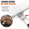thumbnail image 3 of Grill Basket Set, Stainless Steel BBQ Basket with Folding Handle, Locking Grill Basket for Fish, Vegetables & Shrimp, Portable BBQ Accessories for Outdoor Grilling, 3 of 8