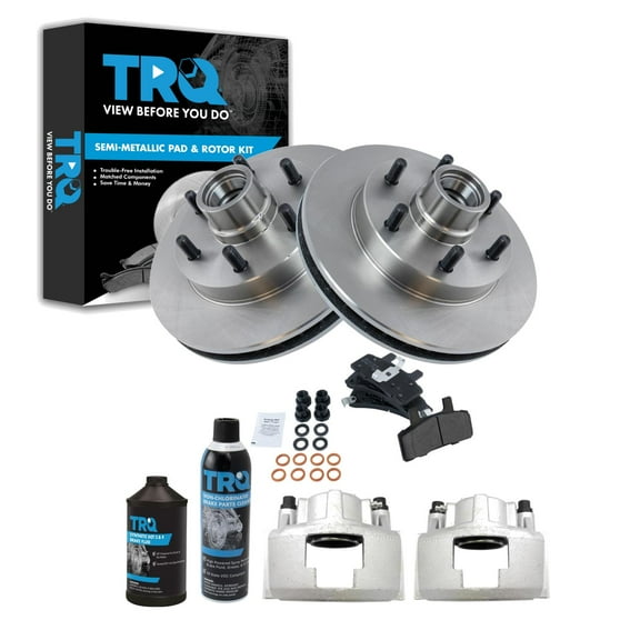 TRQ Front Brake Pad & Rotor Kit BKA44387 Fits Select 1995-1995 Chevrolet C2500 , 1996-2002 Chevrolet Express 2500 , 1996-2002 GMC Savana 2500