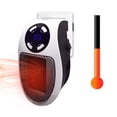 thumbnail image 2 of Portable Electric Heater Plug in Wall Heater Room Heating Stove Warmer Machine, 2 of 5