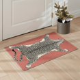 thumbnail image 4 of GENIMO 8'x10' Rug for Living Room, Large Machine Washable Non Slip Low Pile Area Rug for Bedroom Dining Room, Natural Animal Print, Dusty Rose, 4 of 5