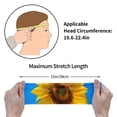 thumbnail image 4 of Rateoe Blue Sky Sunflower Pattern Sports Headbands ,Moisture Wicking Workout Headband, Sweatband Headbands for Running,Cycling,Yoga,Hairband for Women and Men, 4 of 9