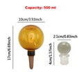 thumbnail image 2 of Yucurem 1 Pack Plant Watering Globes with Covers, 500ml Self Watering Planter Insert, Plastic Automatic Watering Planter Insert Top Fill for Indoor and Outdoor Plants (Orange), 2 of 7