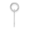 thumbnail image 3 of Auriga 10k White Gold Script J Charm for Women (L-17.05 mm, W-4.6 mm), 3 of 6
