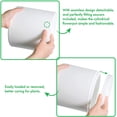 thumbnail image 6 of 10 Inch 12 Inch 14 Inch, Set of 3 Plastic Planter Pots for Plants with Drainage Hole and Seamless Saucers, White Color, XX-Large, 6 of 7