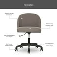 thumbnail image 2 of Better Homes & Gardens Oaklee Office Chair, Gray and Charcoal Finish, 2 of 13