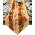 thumbnail image 1 of Chemin de Table en Coton et Lin pour l'Automne et la Récolte, Foulards de Commode, Joyeuses Actions de Grâce, Couvre-Table Antidérapants, Déco pour Ferme, Salle à Manger, Baby Shower, Fêtes, Extérieur, 16 Pouces de Large x 72 Pouces de Long, 1 of 7
