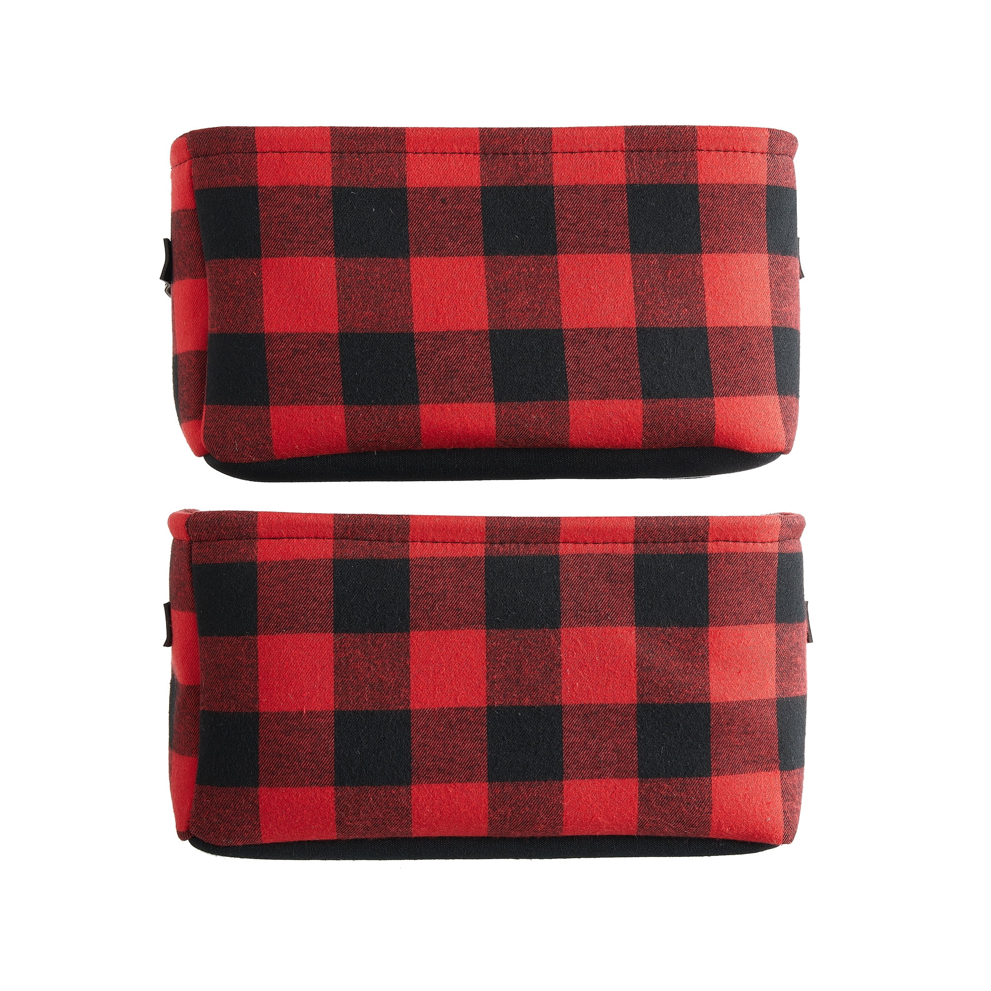 Mainstays Buffalo Plaid Fabric Storage Basket Set Of 2 - Walmartcom Mainstays Buffalo Plaid Fabric Storage Basket Set Of 2 - Walmartcom
