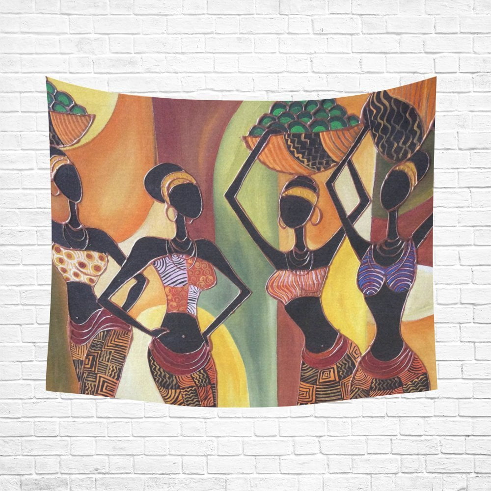 MYPOP Wall Art African women Hanging Wall Tapestry 51x60