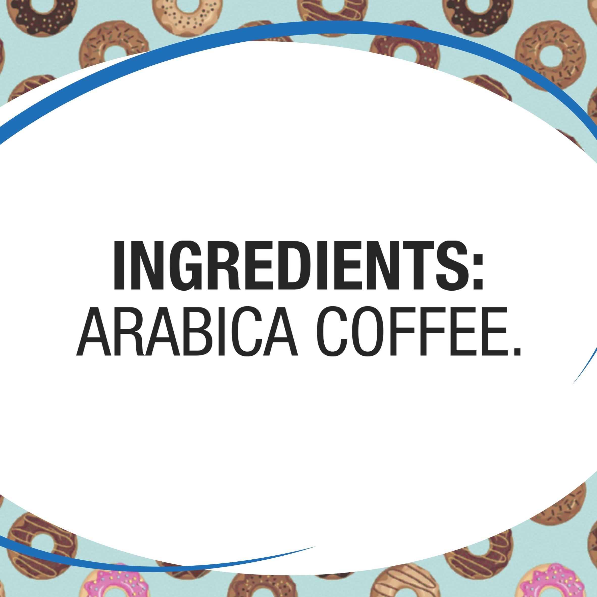 Great Value Donut Shop 100% Arabica Medium Roast Ground Coffee Pods, 48 Count