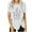 #07 White, variant on Summer Tops for Women Plus Size Short Sleeve T-Shirts Round Neck Slim Fitted Basic Blouses Stretchy Lightweight Tunic Tops Dressy Casual Bohemian Floral Print Pullover Tops