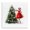 Winter Christmas Glamour Woman Tree, variant on Stupell Industries Holiday Tree Glam Accessories Holiday Painting Black Framed Art Prints Wall Art, 12 x 12