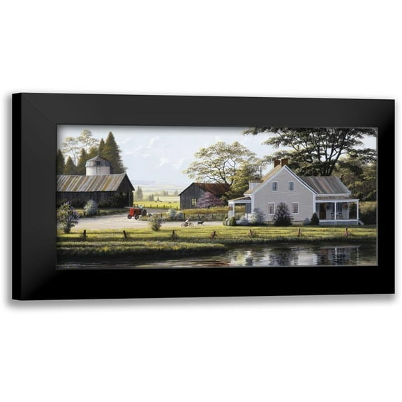 Saunders, Bill 14x9 Black Modern Framed Museum Art Print Titled - The Red Tractor