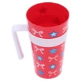 thumbnail image 4 of Star and Ribbon Plastic Stadium Tumbler with Star-Shaped Snack Bowl, Patriotic by Way To Celebrate, 4 of 6