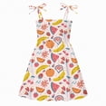 thumbnail image 1 of gdxvjhbj Robe Bébé Fille Robe d'Été Maxi à Bretelles Froncée Fluide Plage Décontractée Robe Soleil Ado Fille 12 18 Mois (Orange,12-18 Months), 1 of 3