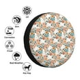 thumbnail image 4 of Naloa Cute Rabbit Floral PVC Leather Spare Tire Wheel Cover for Car Truck SUV Camper Trailer Universal Fit many size16 inch, 4 of 6