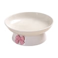thumbnail image 2 of Elevated Cat Food Bowl, Ceramic Raised and Tilted Water Bowl, Anti Vomiting and Protect Pets' Spines Dishes for Small Dog, Fat Faced Cat, Kitten _ Yellow _ S, 2 of 6