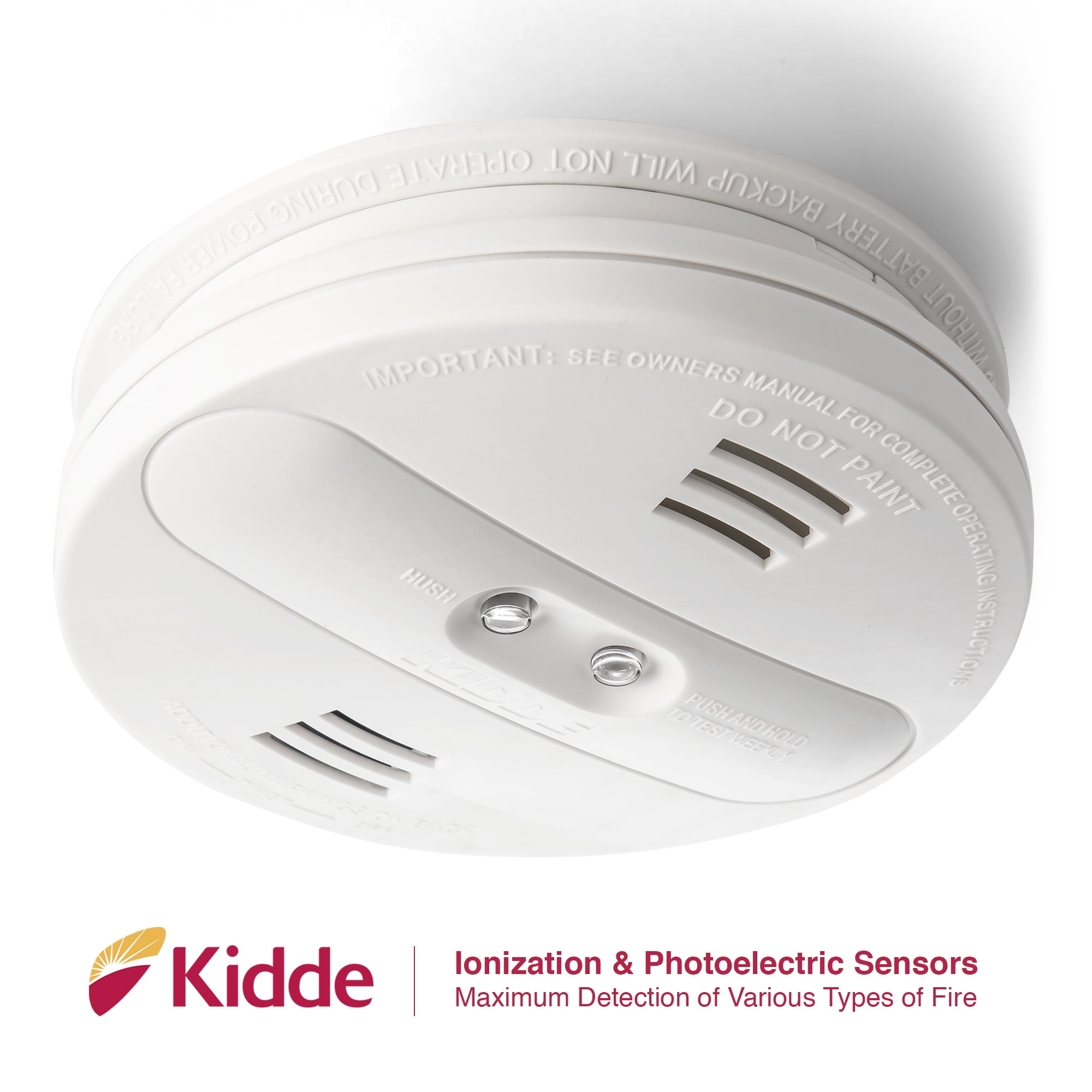(4 pack) Kidde Dual Sensor Smoke Alarm, 85 Decibels, KIDDE