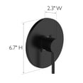 thumbnail image 5 of Design House 594366 Eastport II Contemporary Valve and Shower Trim with Escutcheon Single-Handle Faucet and Valve for Bathroom, Matte Black, 5 of 11
