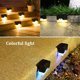 thumbnail image 4 of Toystoory Paquete de 4 luces solares para pasarela, lámpara de paisaje de calle, herramienta de iluminación recargable para exteriores, jardín, Patio, Iluminación y accesorios Luz blanca Toystoory HA065119-01, 4 of 6